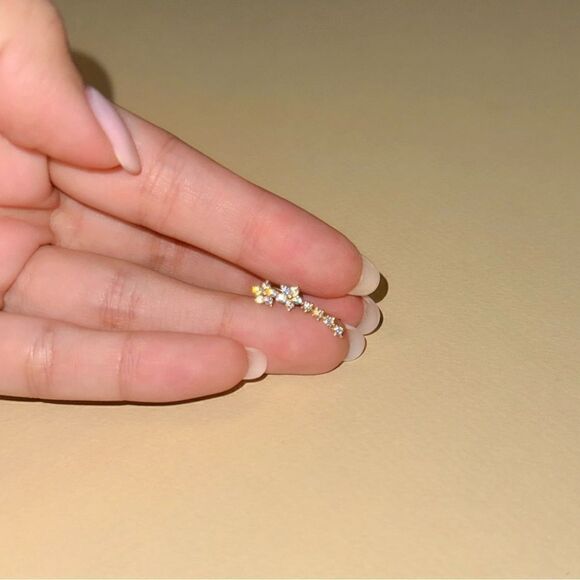 Flower earrings M616 - Picture 5 of 5